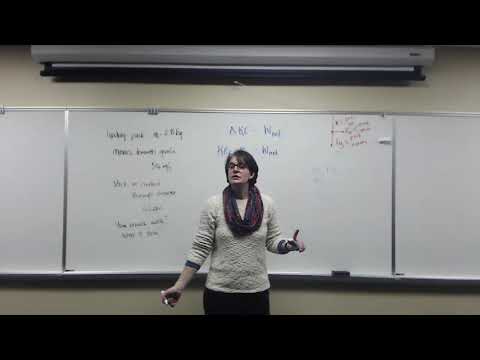 Work/Energy Theorem and Power Example -  hockey puck slapshot