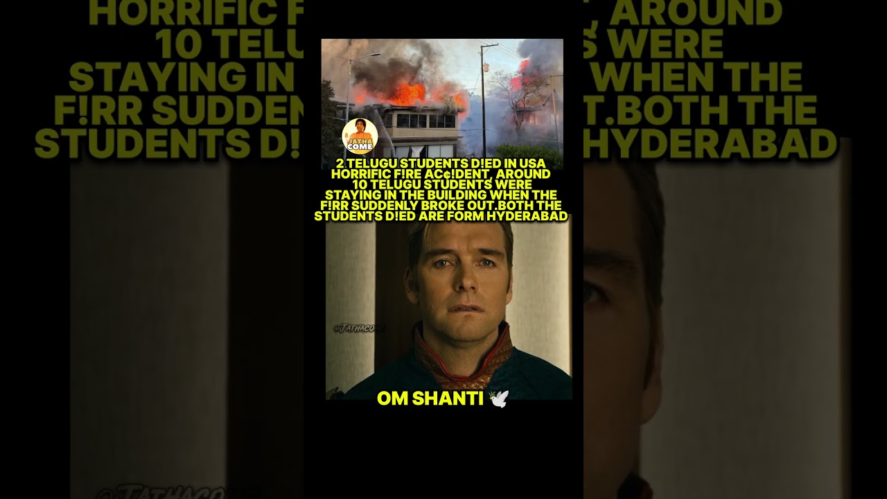 2 Telugu students d!ed in USA 🥺🕊️ #america #usa #masters #hyderabad #students #telugu #jathacome