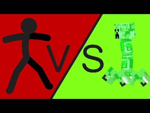 creeper VS stickman