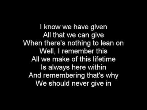 Crossfade - No Giving Up