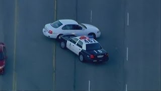 Police car chase: Footage shows pursuit through LA streets
