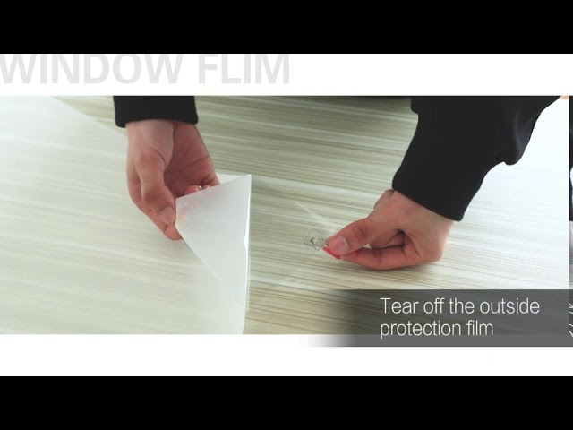 Vídeo relacionado con rabbitgoo 3D Vinilo Ventana Pegatina Translúcida Adhesiva Decorativa Pelicula del Vidrio, Electricida Estática para el Cristal Ventana, Control de Calor y Anti UV para Baño Cocina Oficina 90x200cm
