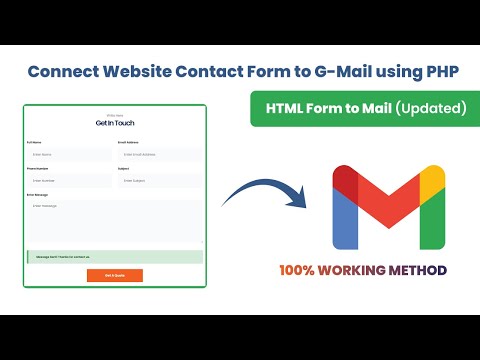 How to Create a PHP Send Email Contact Form Using PHPMailer with Gmail SMTP | 100% Working 2022