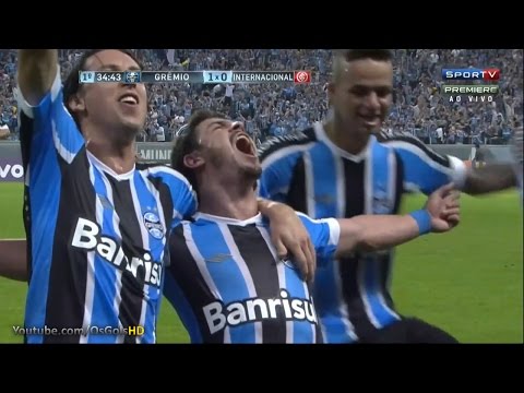 Golaço de Giuliano, Grêmio 5 x 0 Internacional - Brasileirão 09/08/2015