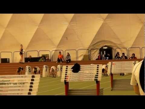 2012.02.25. Fedettpályás Serdülő Országos Seregszemle 13 éves lány 60m 1.előfutam