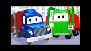 カーシティーのカール・スーパー・トラックと救急車 | 子供向けトラックアニメ