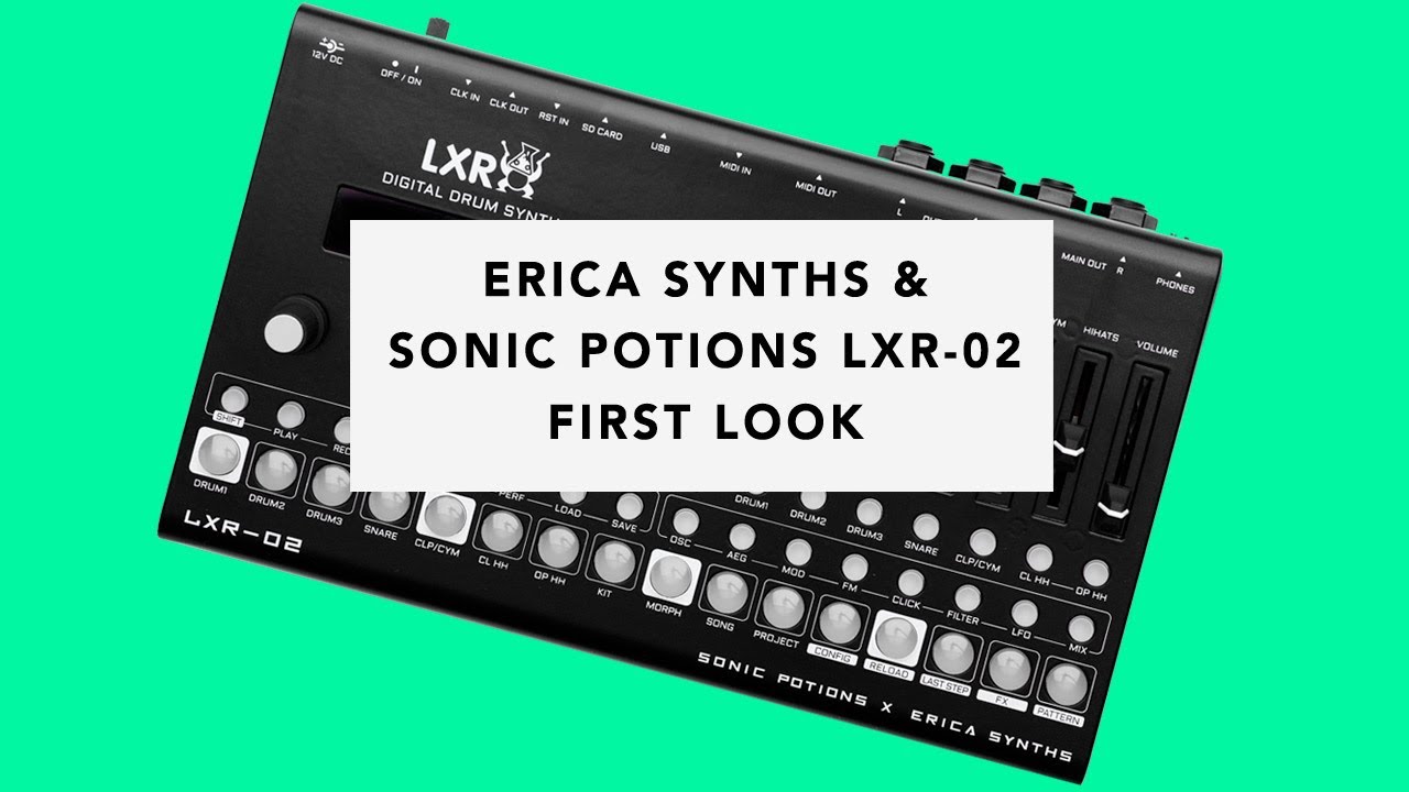 Erica Synths LXR-02 Desktop Digital Drum Synthesizer - Other Erica Synths LXR-02 Desktop Digital Drum Synthesizer - Other
