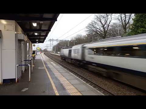 43136+43137 passing Croy, 12th January 2022, 1241 Glasgow Queen Street-Aberdeen
