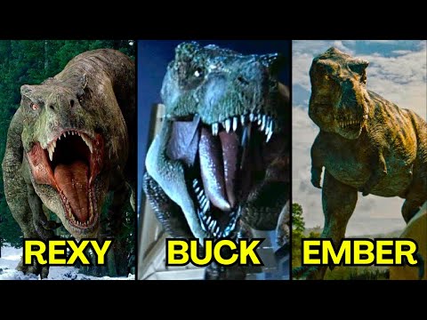 All 7 T-Rex From Jurassic Park