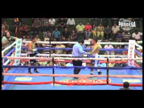 Pelea Carlos Rueda (Nic) vs Edgar Jimenez (Mex) - Prodesa