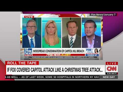CNN Airs Brutal Supercut Of Fox News Being More Upset About Their Christmas Tree Catching On Fire Than The Capitol Riot On January 6