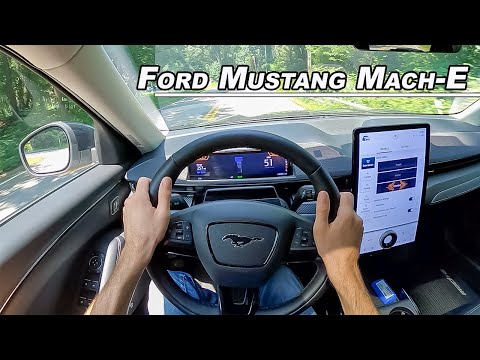 2021 Ford Mustang Mach-E Premium AWD - Can it Compare to Tesla? (POV Binaural Audio)
