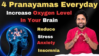Increase Oxygen Level in Your Brain | Yoga for Stress, Anxiety & Insomnia | Yoga For Brain Power 