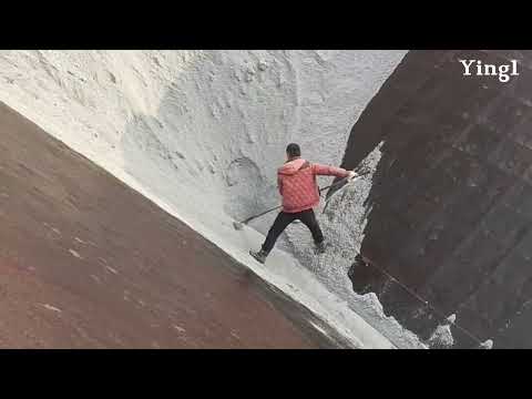 12 minutes unloading white sand, 2500 tons of white sand have been unloaded and completed