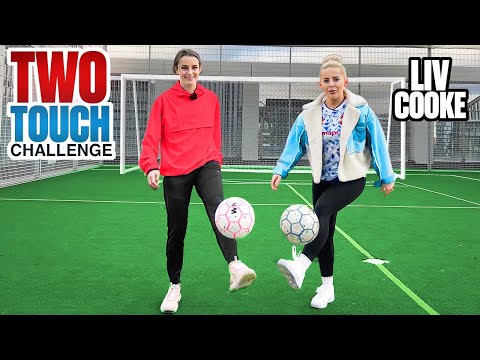 Two Touch Challenge VS Freestyle Football World Champion Liv Cooke | Ella Toone Vlogs