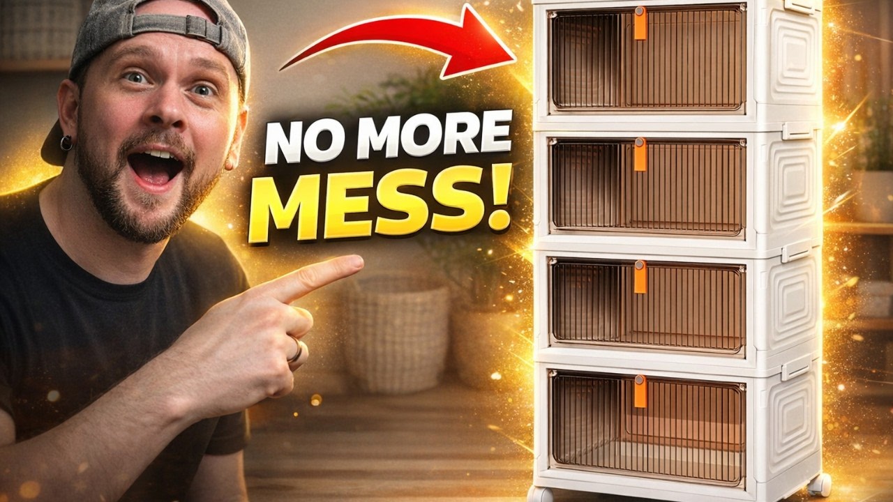 Best 4 Tier Plastic Storage Bins? Stackable Foldable Organizer Review