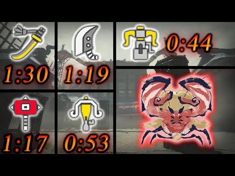 [MHR:SB Speedruns] Daimyo Hermitaur TA Wiki Rules Compilation | LS/GS/HM/LBG/HBG (with Timestamps)