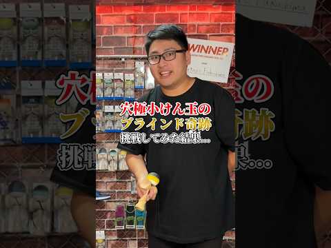 1mmの奇跡を目隠しで挑んだ結果...#shorts #けん玉