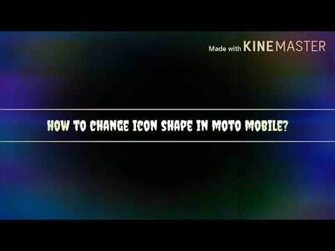 How to change icon shape in Motorola Android phones?