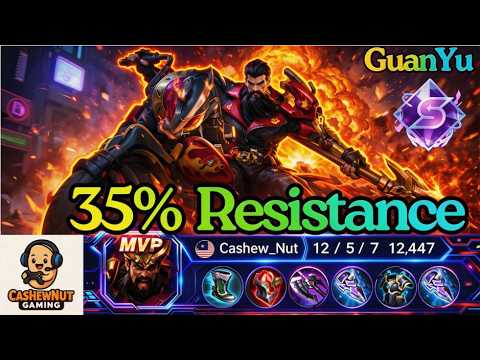 HOK GuanYu Hardcore Carry🔥Team Feeding? Nessun problema, carry con build di resistenza al 35%😤