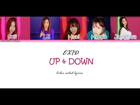 EXID - Up and Down [HAN/ROM/ENG] Color coded Lyrics