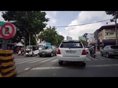 Phnom Penh On 2nd Of June 10:30 AM - Driving On Street 360 To PC Market