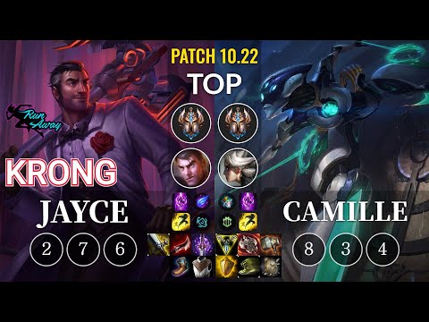 RNW KronG Jayce vs Camille Top - KR Patch 10.22
