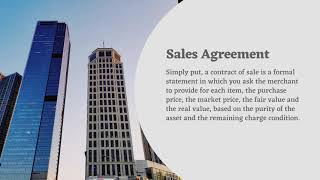 Default at the Time of Closing of the Sales Agreement