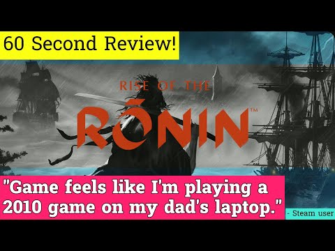 Rise of the Ronin review in 60 seconds!