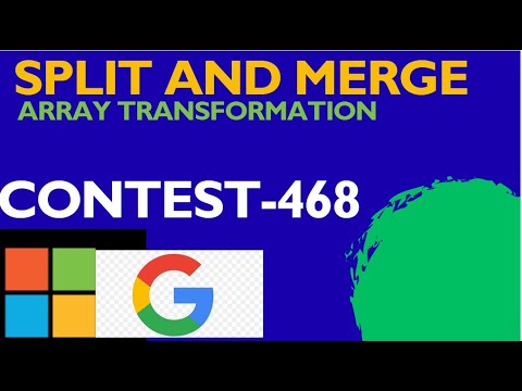 Weekly Contest 468|3690. Split and Merge Array Transformation| split and merge Array | leetcode 3690