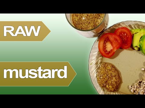 How to make raw vegan mustard - easy mustard recipe from mustard ground seeds