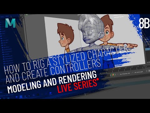 How to Quick Rig a Character with Controllers in Maya? | Lesson 8 B | 3D Design Livestream Session