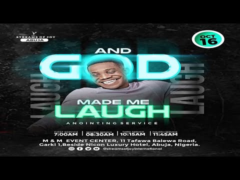 SUNDAY SERVICE || AND GOD MADE ME LAUGH || 16th October 2022