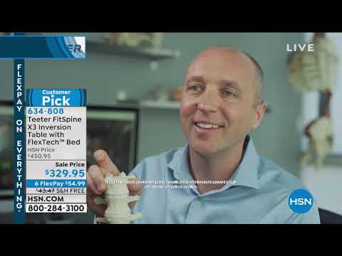 Teeter FitSpine X3 Inversion Table with FlexTech Bed