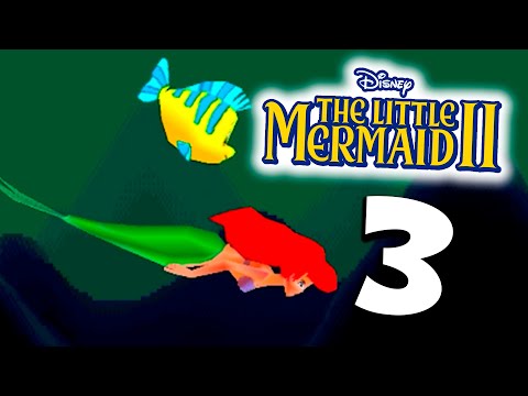 Disney's The Little Mermaid II Walkthrough 100% | Part 3 | The Burning Ship (PlayStation)