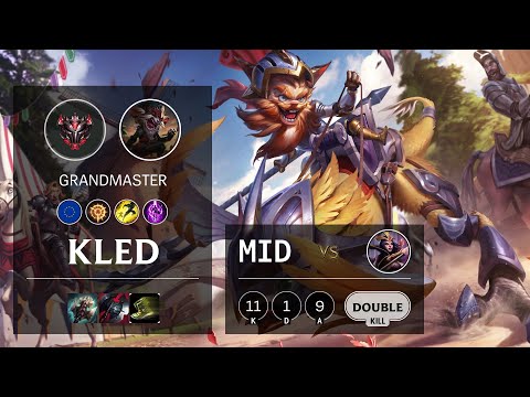 Kled Mid vs LeBlanc - EUW Grandmaster Patch 10.18