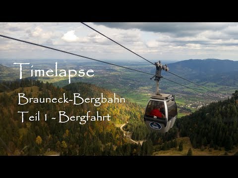 Timelapse - Brauneck Bergbahn - Teil 1 Bergfahrt