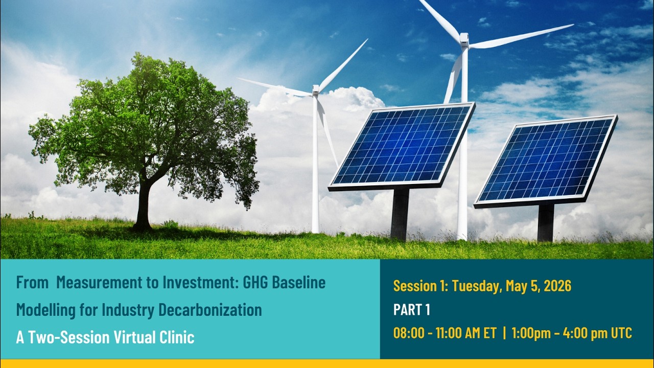Session 1 - Part 1 | GHG Baseline Modelling for Industry Decarbonization
