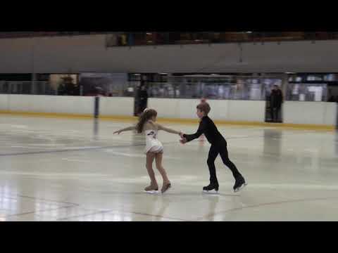 Österreichische Eiskunstlaufmeisterschaften Paarlauf - Schüler 1. Platz - Gmunden 2018/2019
