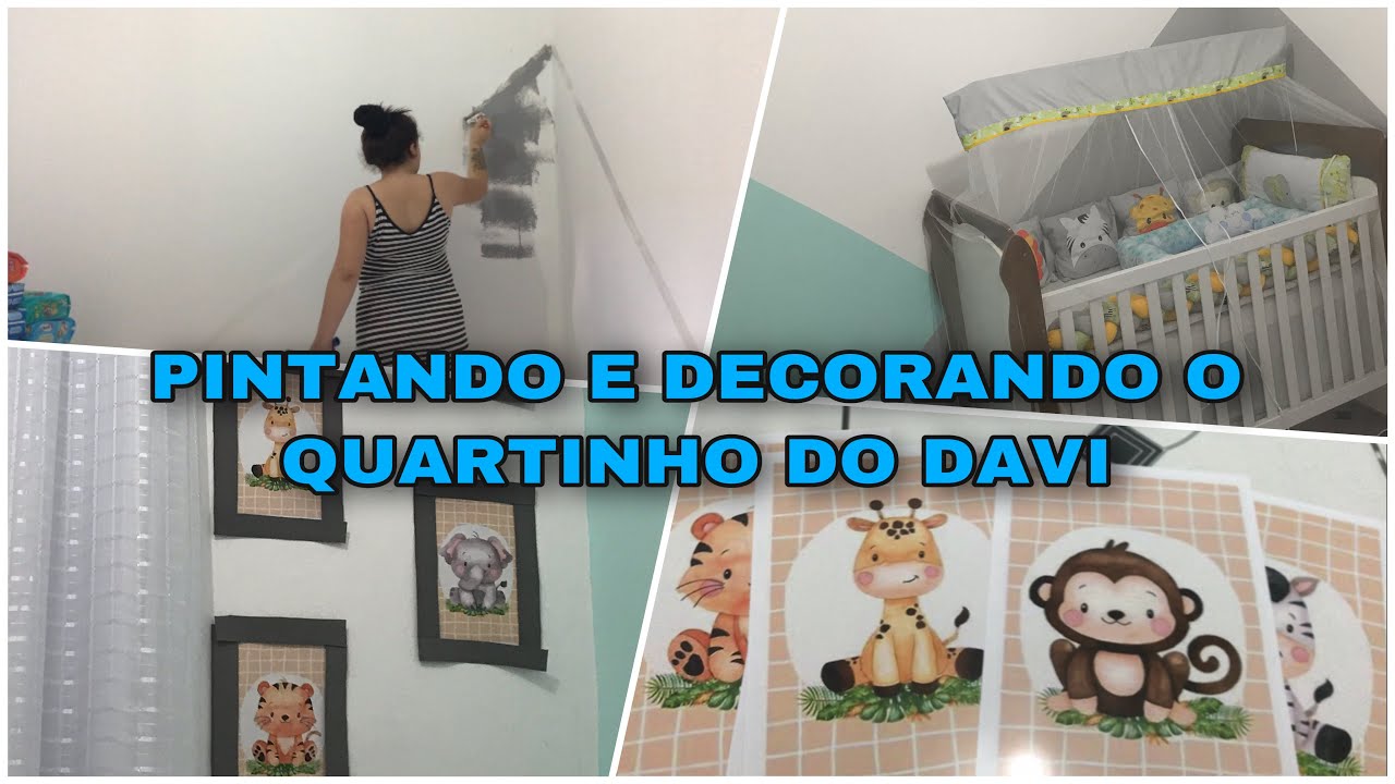 PINTANDO E DECORANDO O QUARTO DO BEBÊ | QUARTO SAFARI