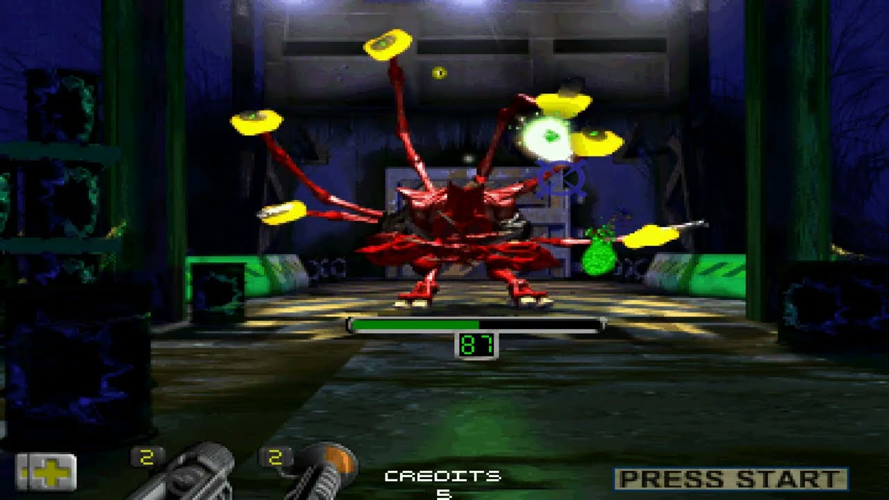 MAME 287 = AREA 51 SITE 41 - BEYOND AREA 51 MODE - ALIEN QUEEN BOSS DEFEATED - 4K UK ARCADES 2026