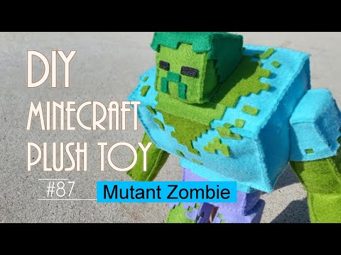[Minecraft] Mutant Zombie - How to make a plush toy - DIY