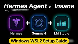 Hermes Agent Setup is Super Simple — Gemma 4 + LM Studio on Windows WSL2