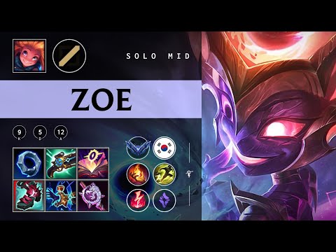 Zoe Mid vs Ahri - KR Diamond Patch 25.23