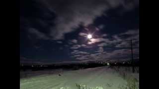 Луна над Юсьвой. Timelapse