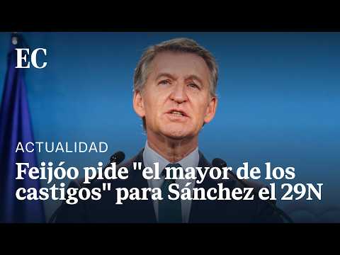 FEIJÓO celebra el ADELANTO ELECTORAL del 29N y pide un CAMBIO rotundo para ESPAÑA