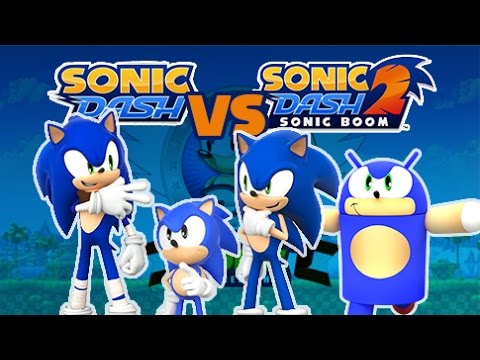 Sonic Dash vs Sonic Dash 2 | Race Against Sonics (60fps)