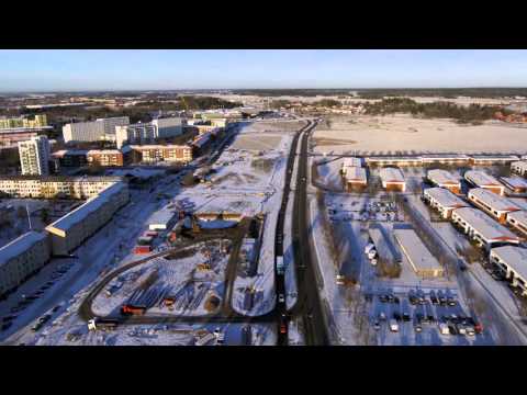 Östra Sala backe växer fram 29 december 2015