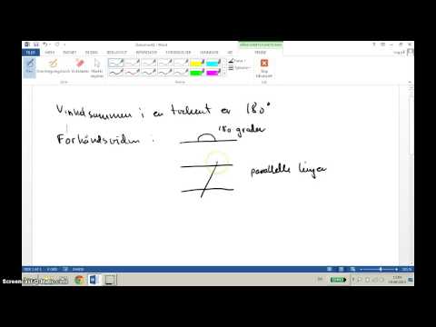 For 1u MaB - bevis for vinkelsummen i en trekant