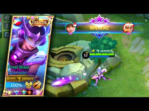 Wanwan 1 Vs 4 Maniac On Mythic Rank - Trip For 100% Win 😉🔥